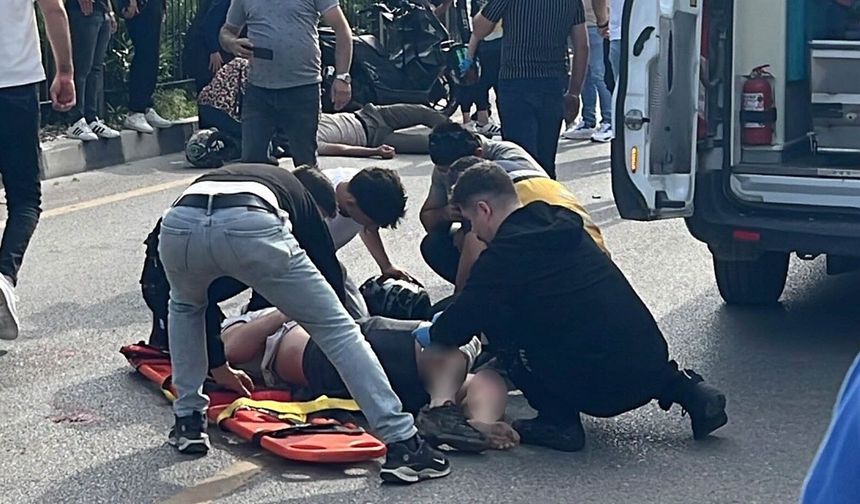 Motosikletler çarpıştı: 2 yaralı