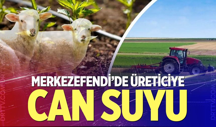Merkezefendi’de üreticiye can suyu