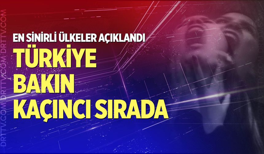 Dünyanın en sinirli ülkeleri açıklandı!