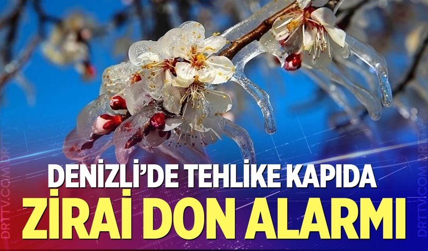 Denizli’de zirai don alarmı: Üreticilere kritik uyarı