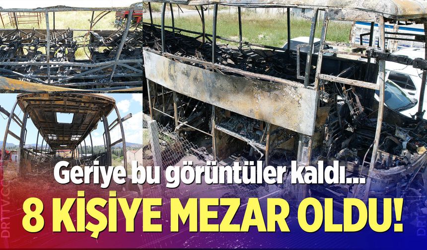 8 kişiye mezar olan otobüsün enkazı yediemin deposuna çekildi