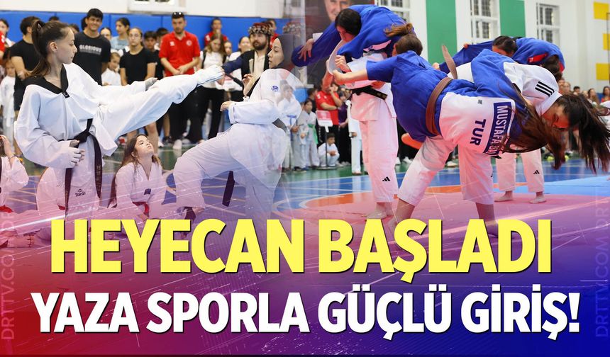 Çocuklar Yazı Sporla Karşıladı