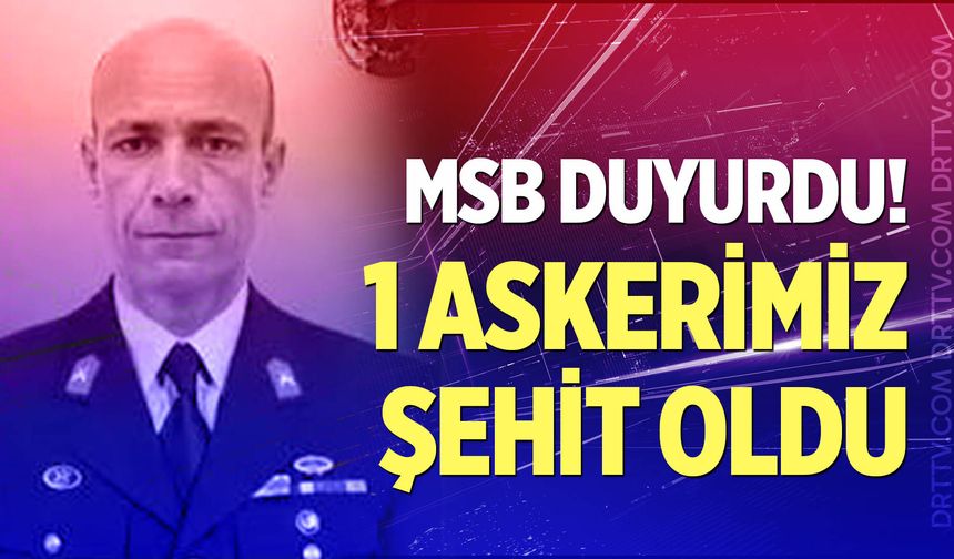 MSB duyurdu: Piyade Astsubay Kıdemli Başçavuş Kenan Şahin şehit oldu