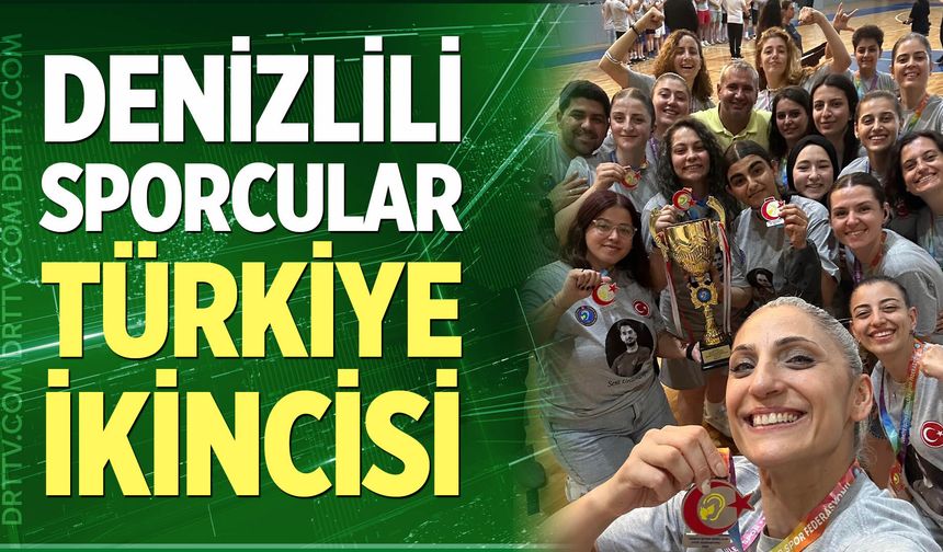 Denizlili sporcular Türkiye ikincisi