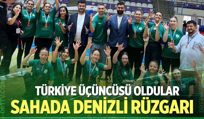 Denizli’den bronz madalya!Voleybolda büyük başarı