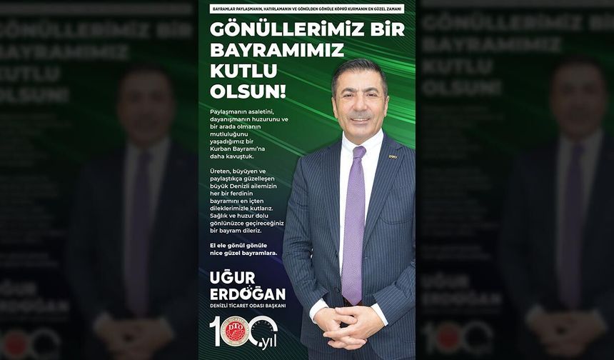 Resmi Reklam - DTO Kurban Bayramı - 26 Mayıs 2026