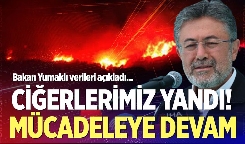 Bakan Yumaklı verileri açıkladı!