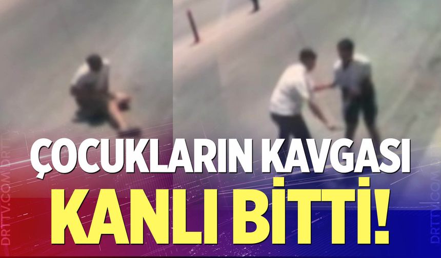 Çocukların kavgası kanlı bitti!