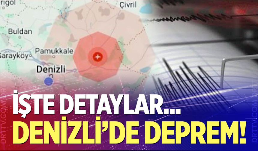 Denizli'de peş peşe deprem!