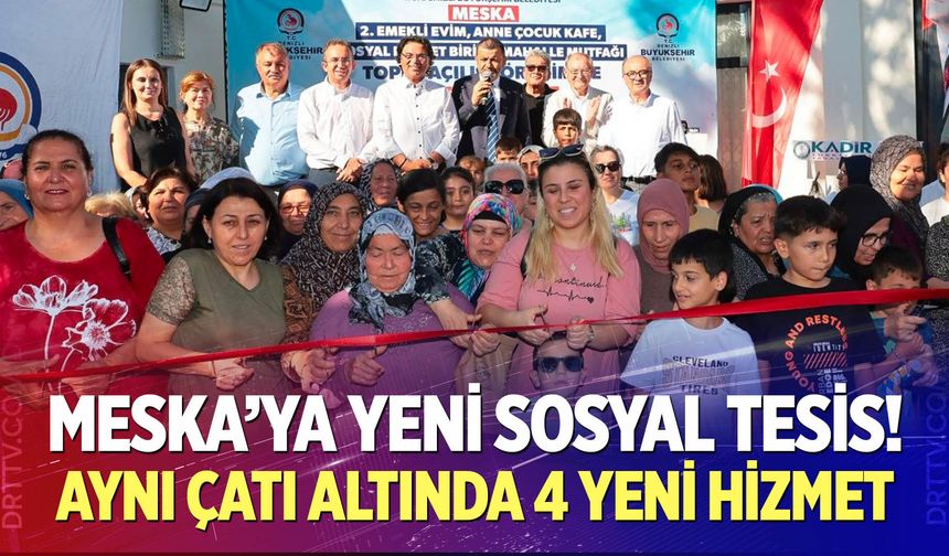 Toplumsal dayanışmanın yeni adresi Meska Sosyal Tesisi törenle açıldı