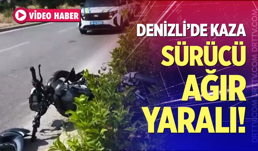Ağaca çarpan motosikletin sürücüsü ağır yaralandı
