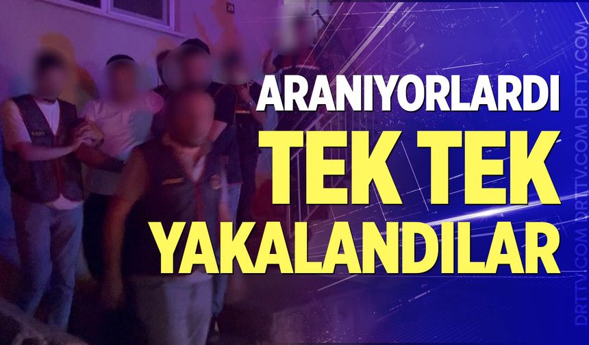 Denizli'de 53 yılla aranan 2 firari JASAT'ın sıkı takibinden kaçamadı