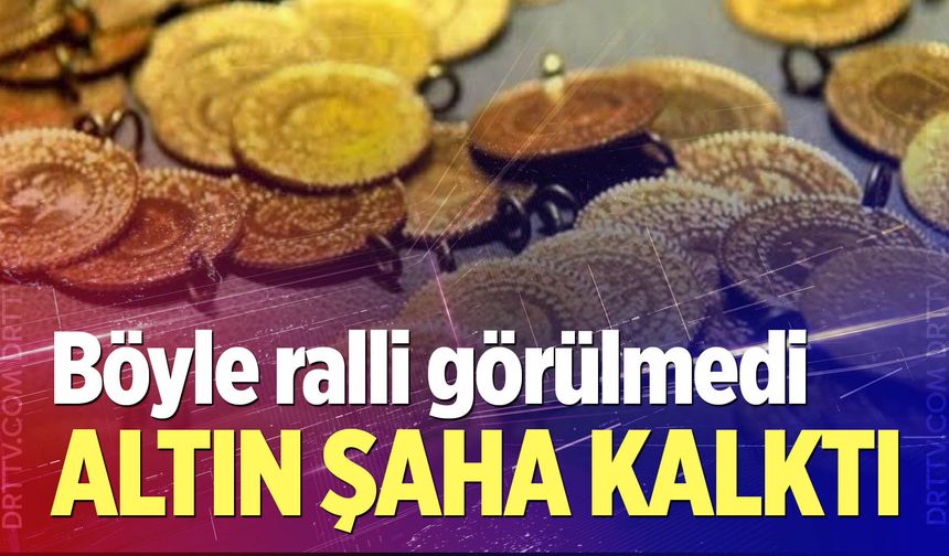 Altın şaha kalktı