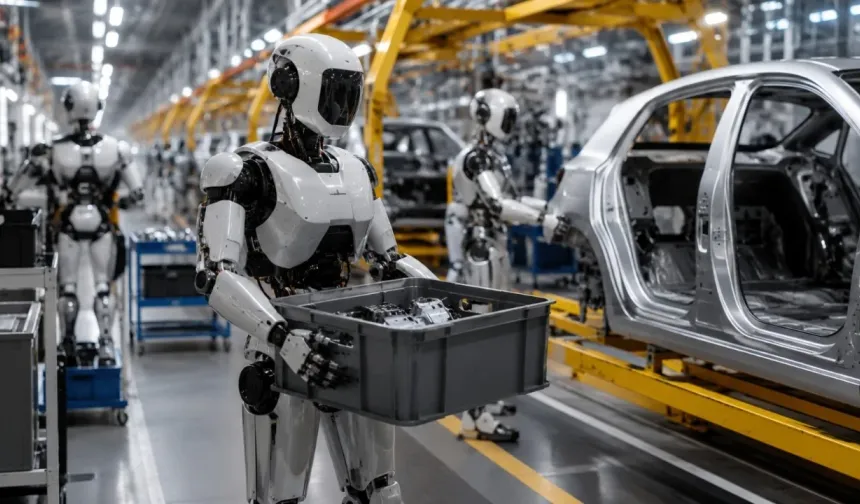 BMW, Mercedes, Tesla fabrikaları artık yürüyen ve konuşan robotlara emanet!