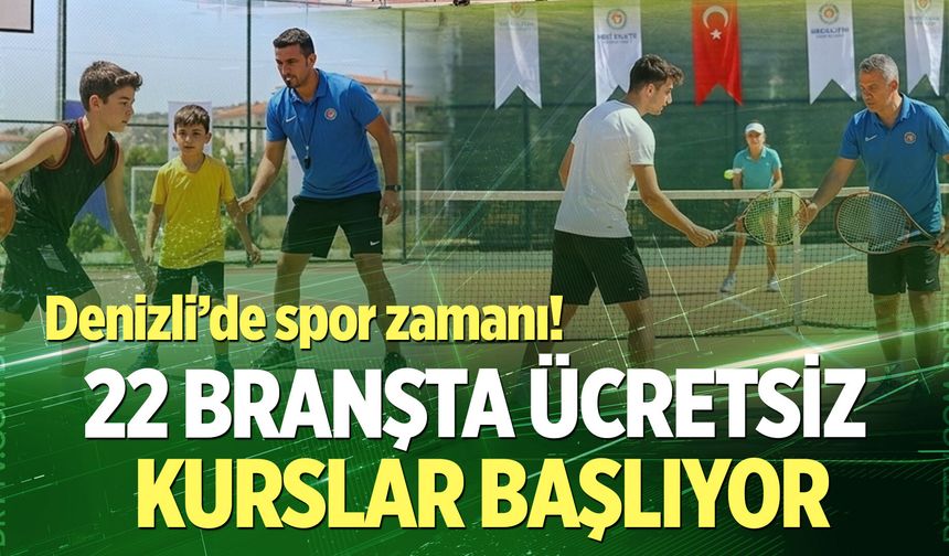 Denizli Büyükşehir’den 22 farklı branşta profesyonel eğitim