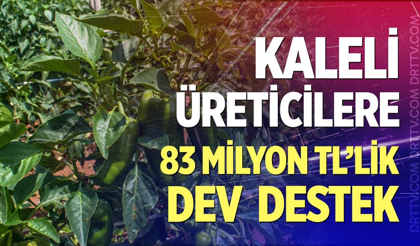 Kaleli Üreticilere dev destek