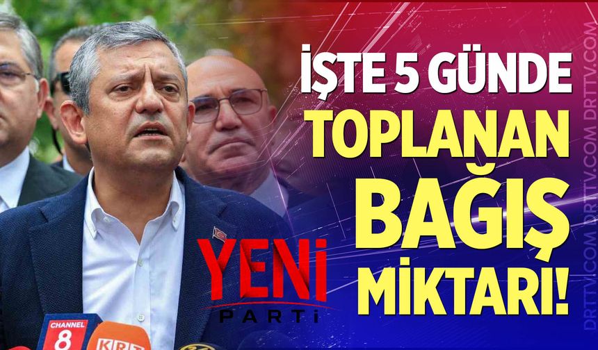 İşte 5 günde Yeni Parti'ye  yapılan bağış miktarı!