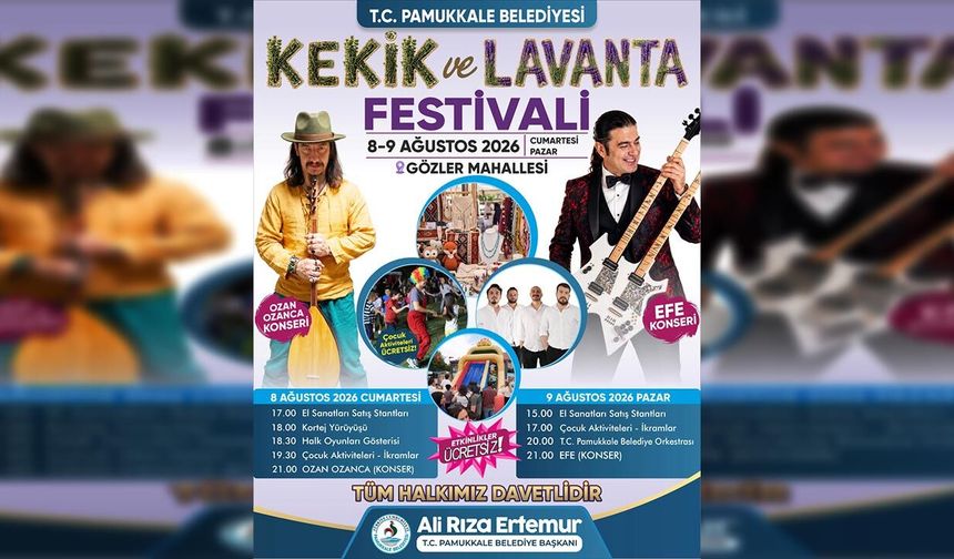 Resmi Reklam - Pamukkale Belediyesi Kekik ve Lavanta Festivali - 6 Ağustos 2026