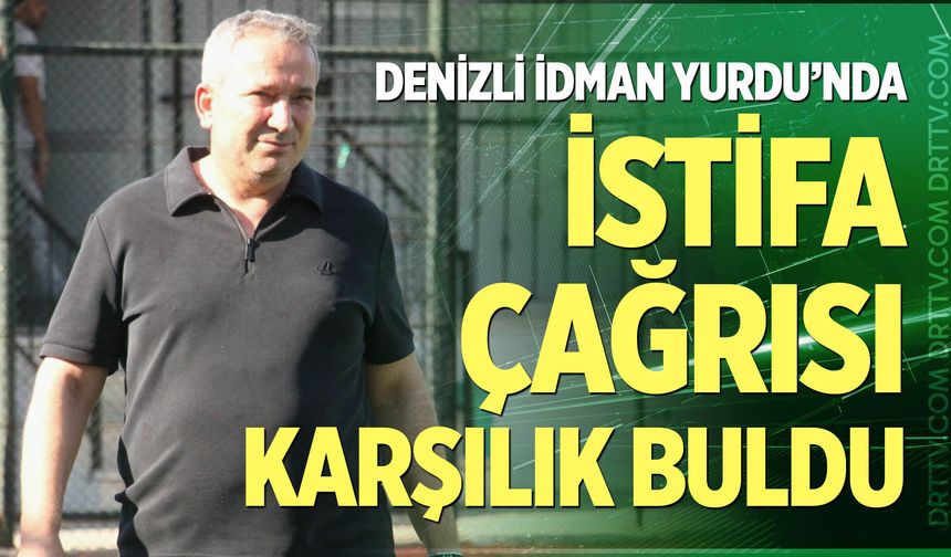 Denizli İdman Yurdu 1959’da istifa çağrısı karşılık buldu