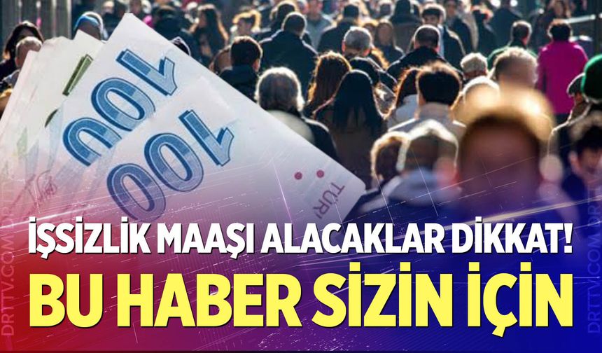 İşsizlik maaşı alacaklar dikkat!