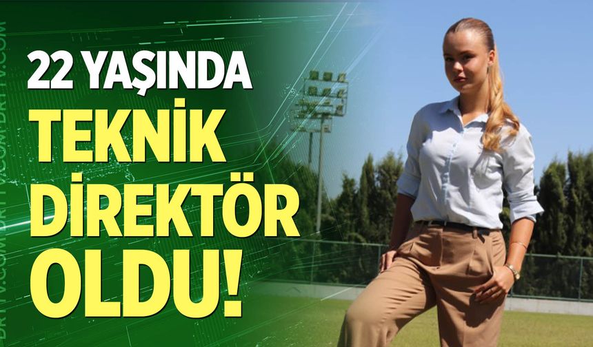 22 yaşında teknik direktör oldu!