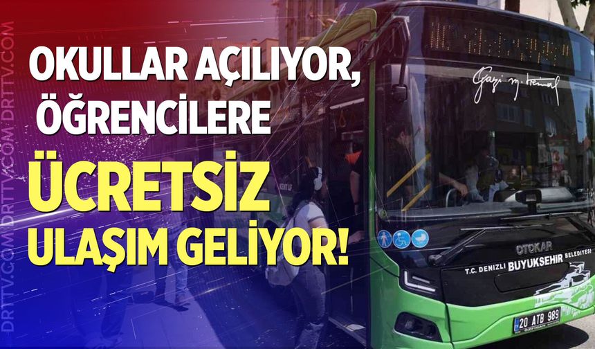 Denizli’de öğrencilere müjde! 5 gün ücretsiz