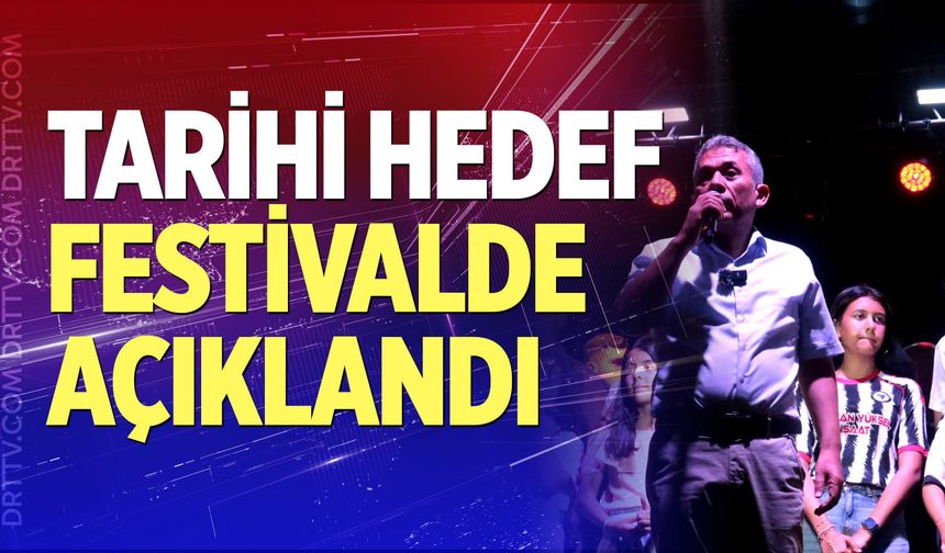 Tarihi hedef festivalde açıklandı
