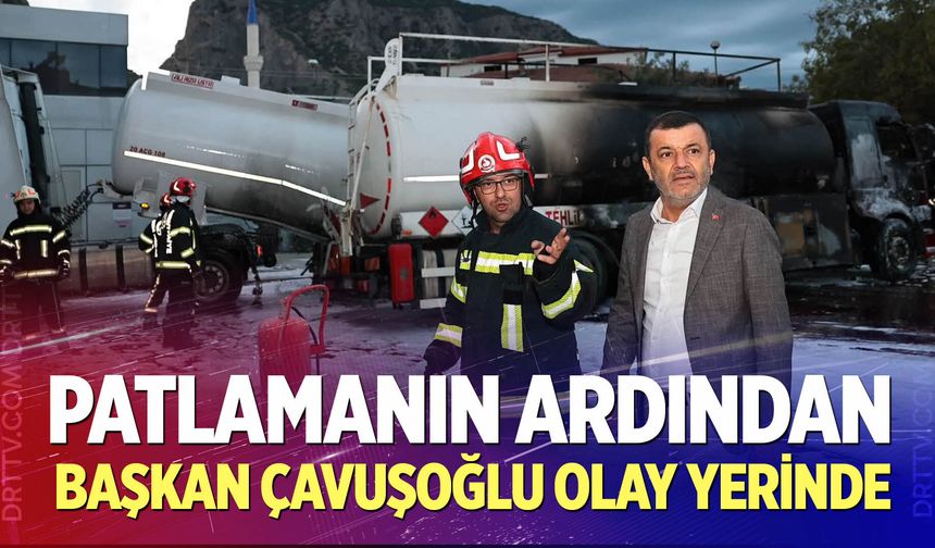Başkan Çavuşoğlu yangının ardından işletme sahipleri ve çalışanları ziyaret etti