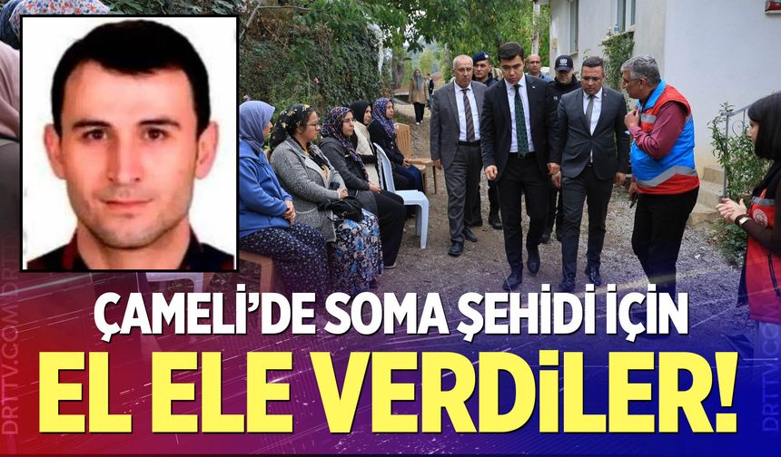 Çameli'de Soma Şehidi için el ele verdiler