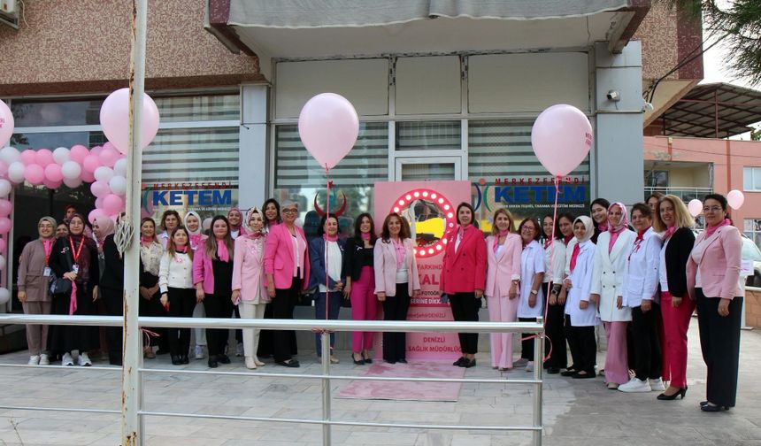 Denizli’de meme kanseri farkındalık etkinliği düzenlendi