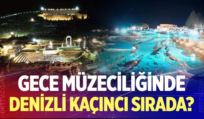 Gece müzeciliğinde Denizli kaçıncı sırada?