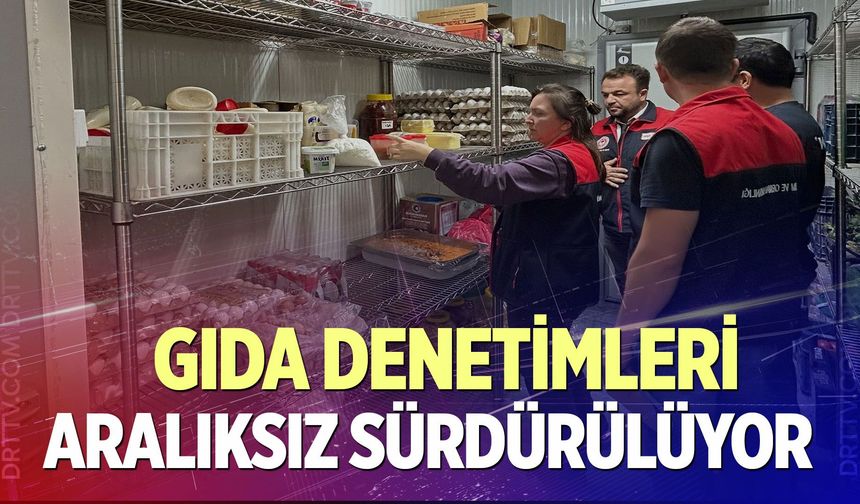 Gıda Denetimleri Aralıksız Sürdürülüyor