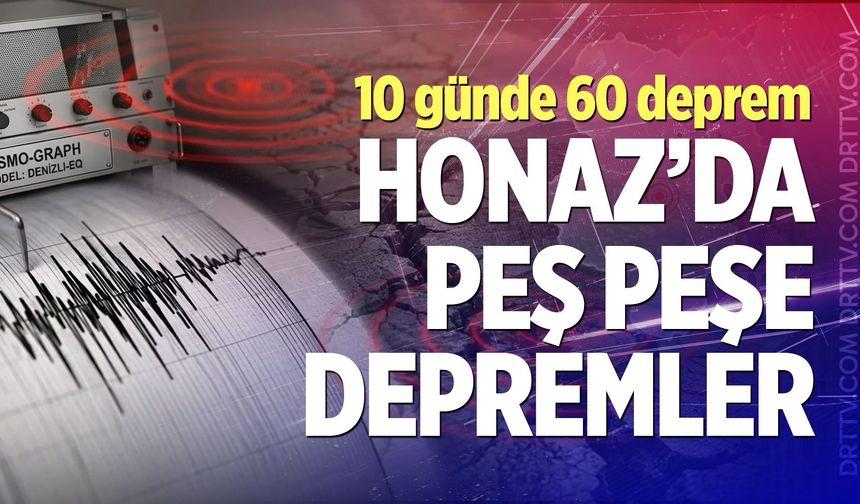 Honaz’da Peş Peşe Depremler