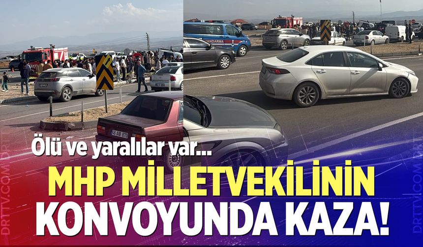 MHP milletvekilinin konvoyunda kaza!
