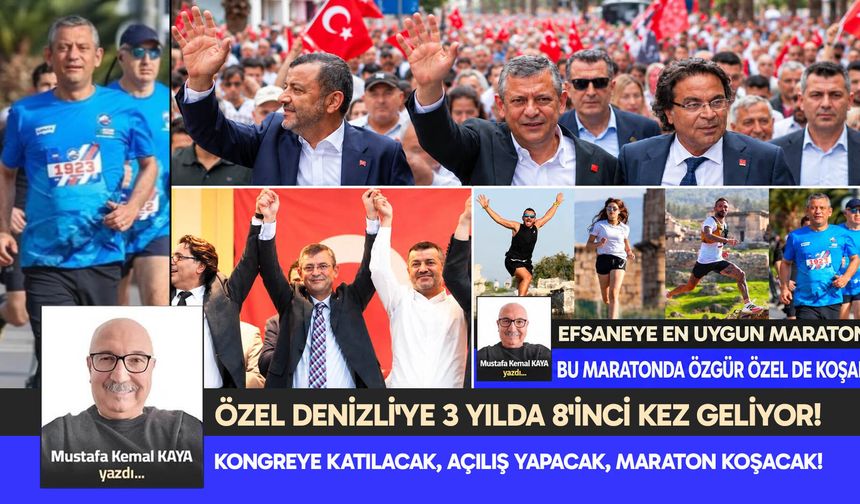 KONGREYE KATILACAK, AÇILIŞ YAPACAK, MARATON KOŞACAK!