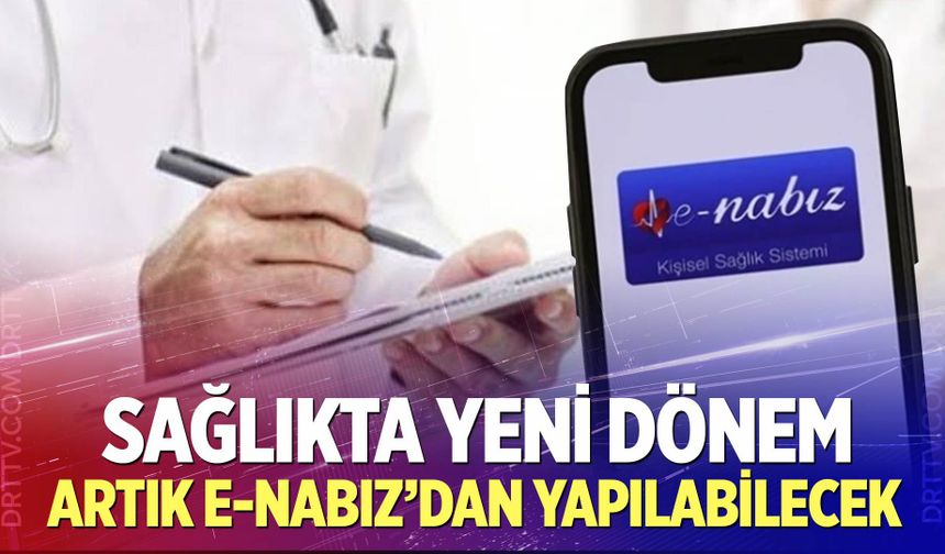 Sağlıkta yeni dönem