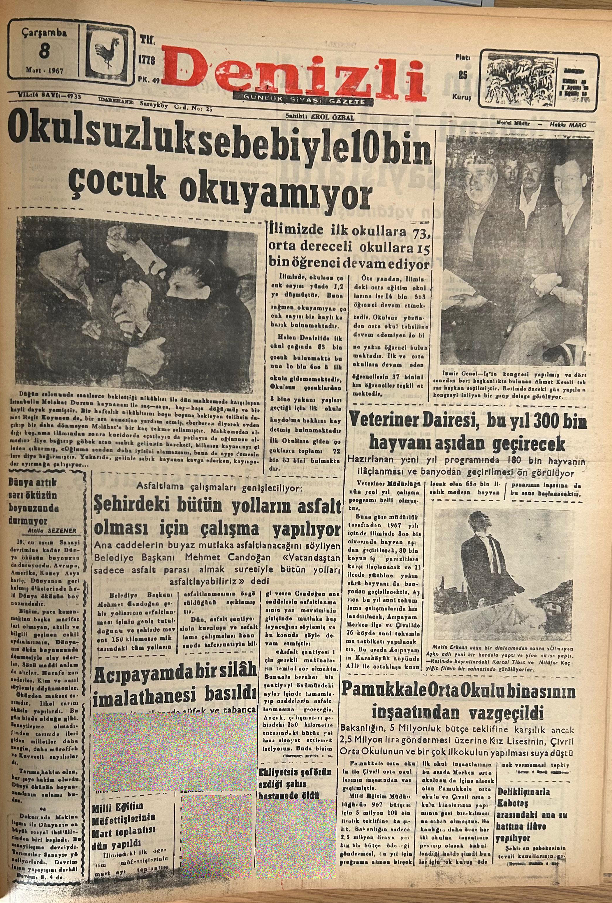 Denizli Haber Denizlide Tarihte Bugün