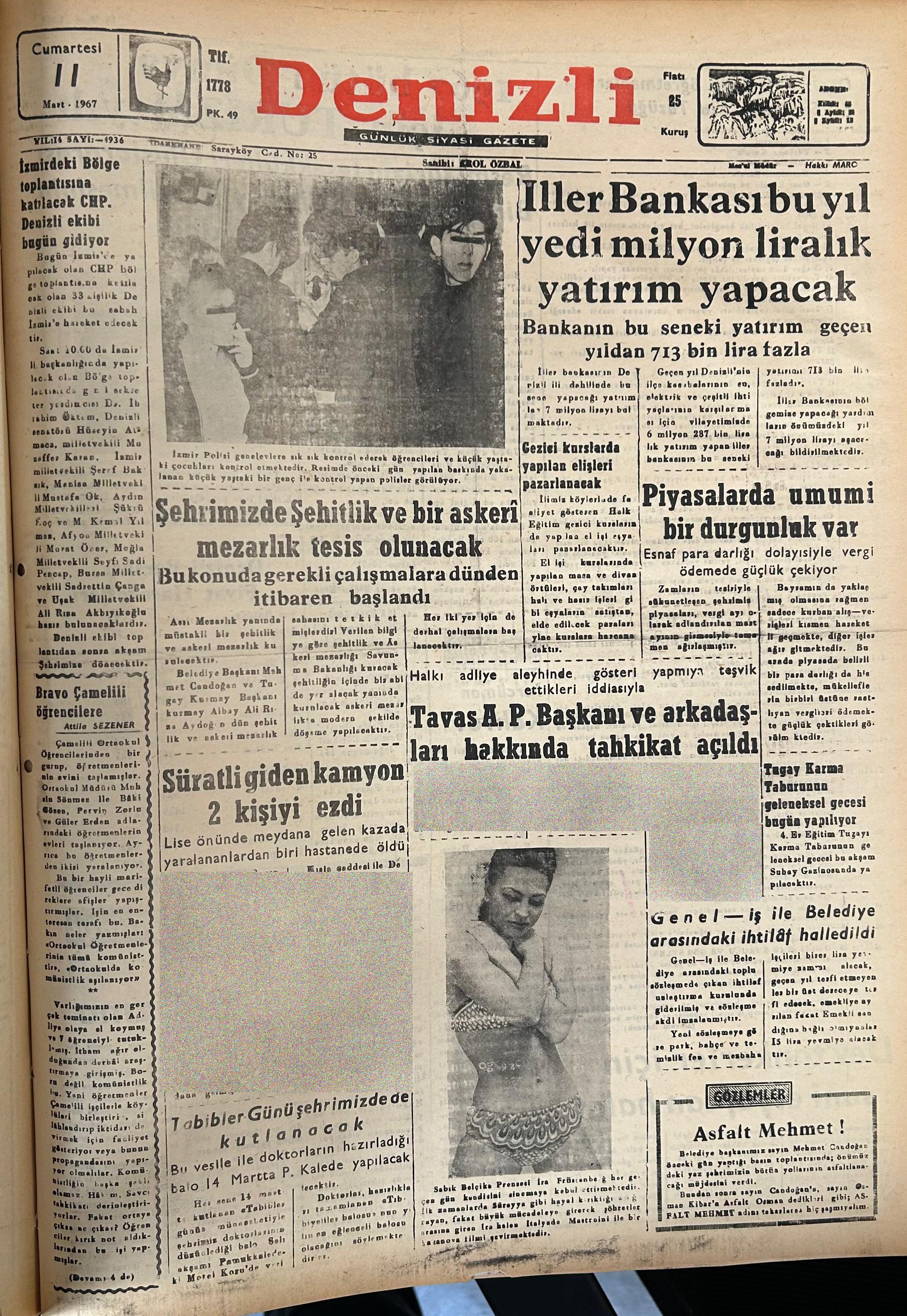 Denizli Haber Tarihte Bugün 1