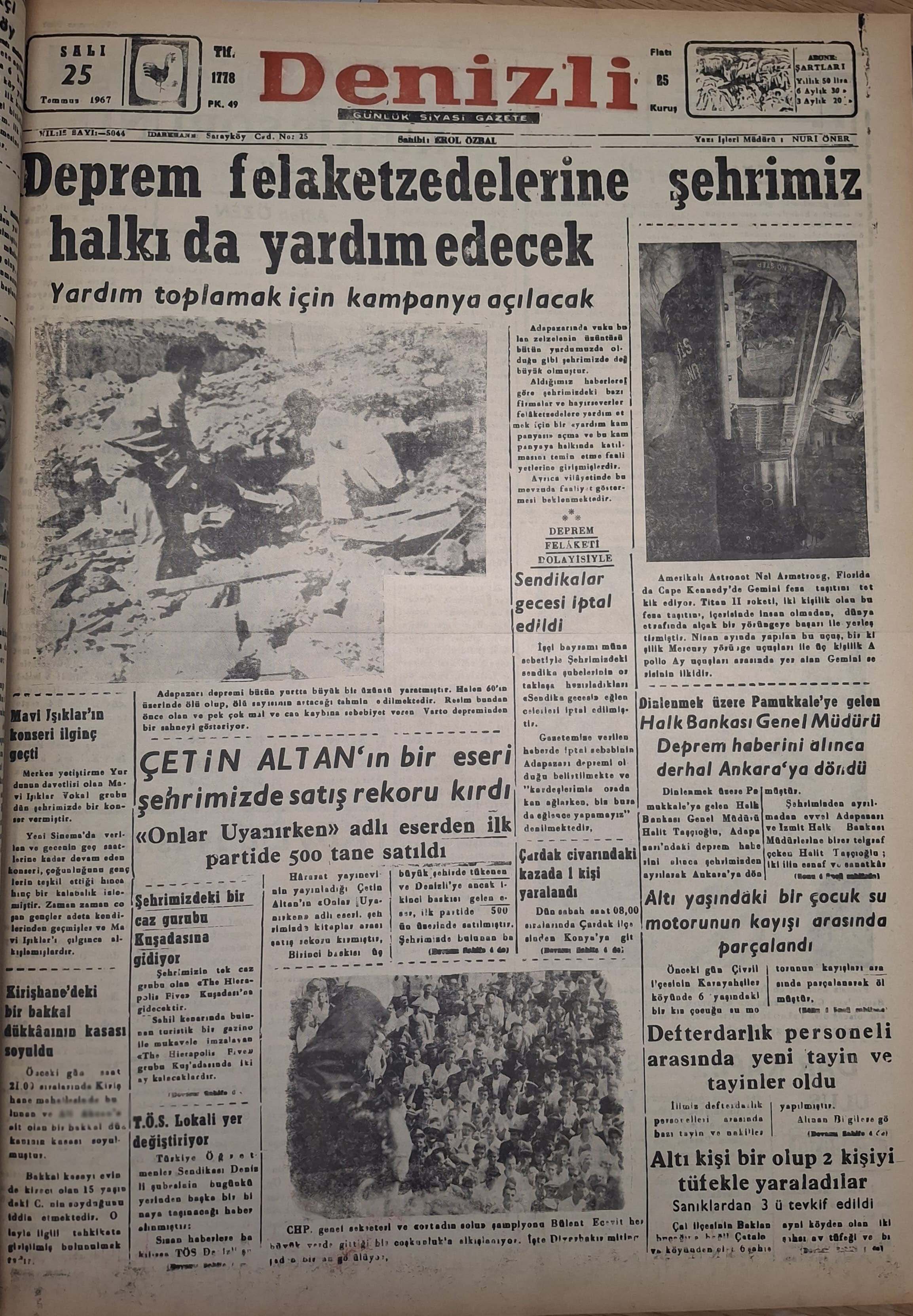 Denizli Haber 25 Temmuz Gazete