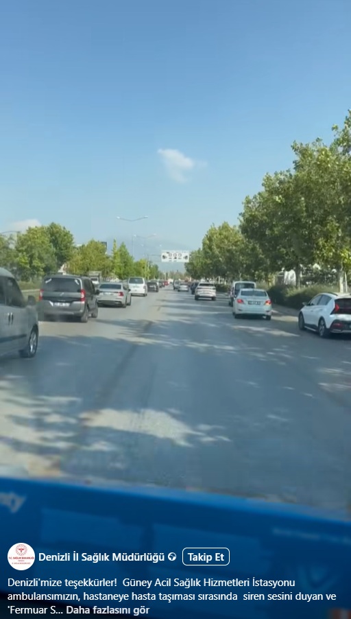 Denizli Haber Ambulans Yol Verme (2)