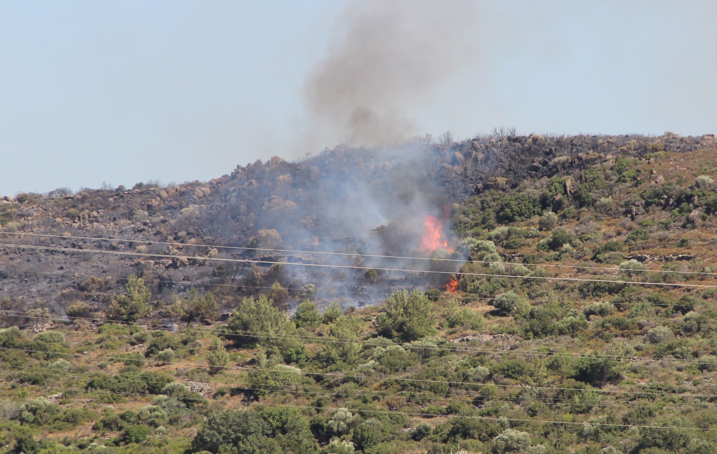 Denizli Haber Çeşme Yangın