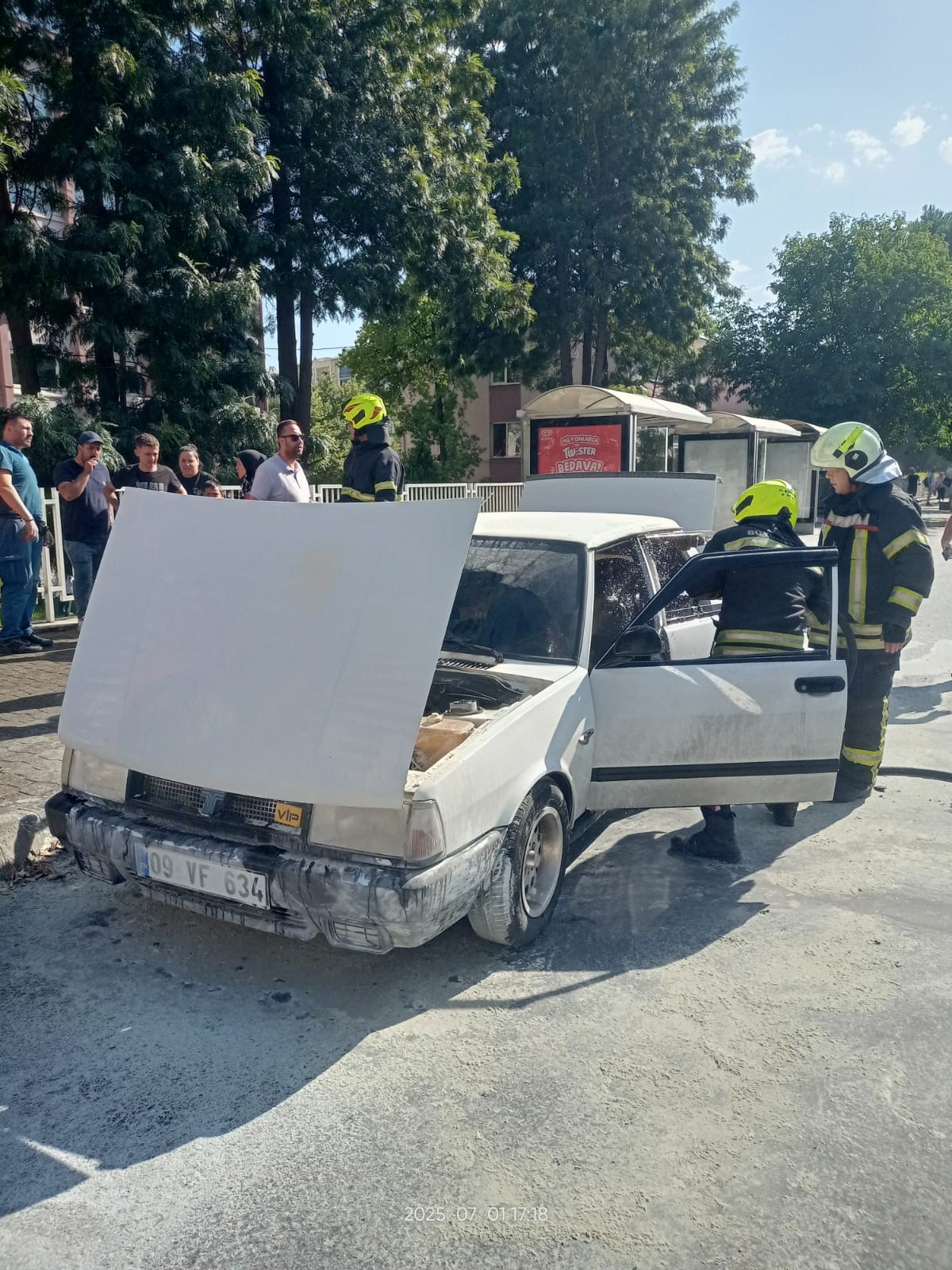 Denizli Haber Yangın Otomobil