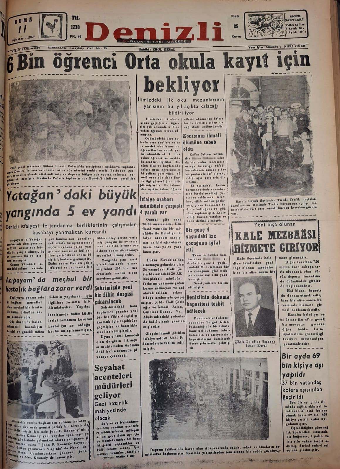Denizli Haber 11.08 Gazetesi
