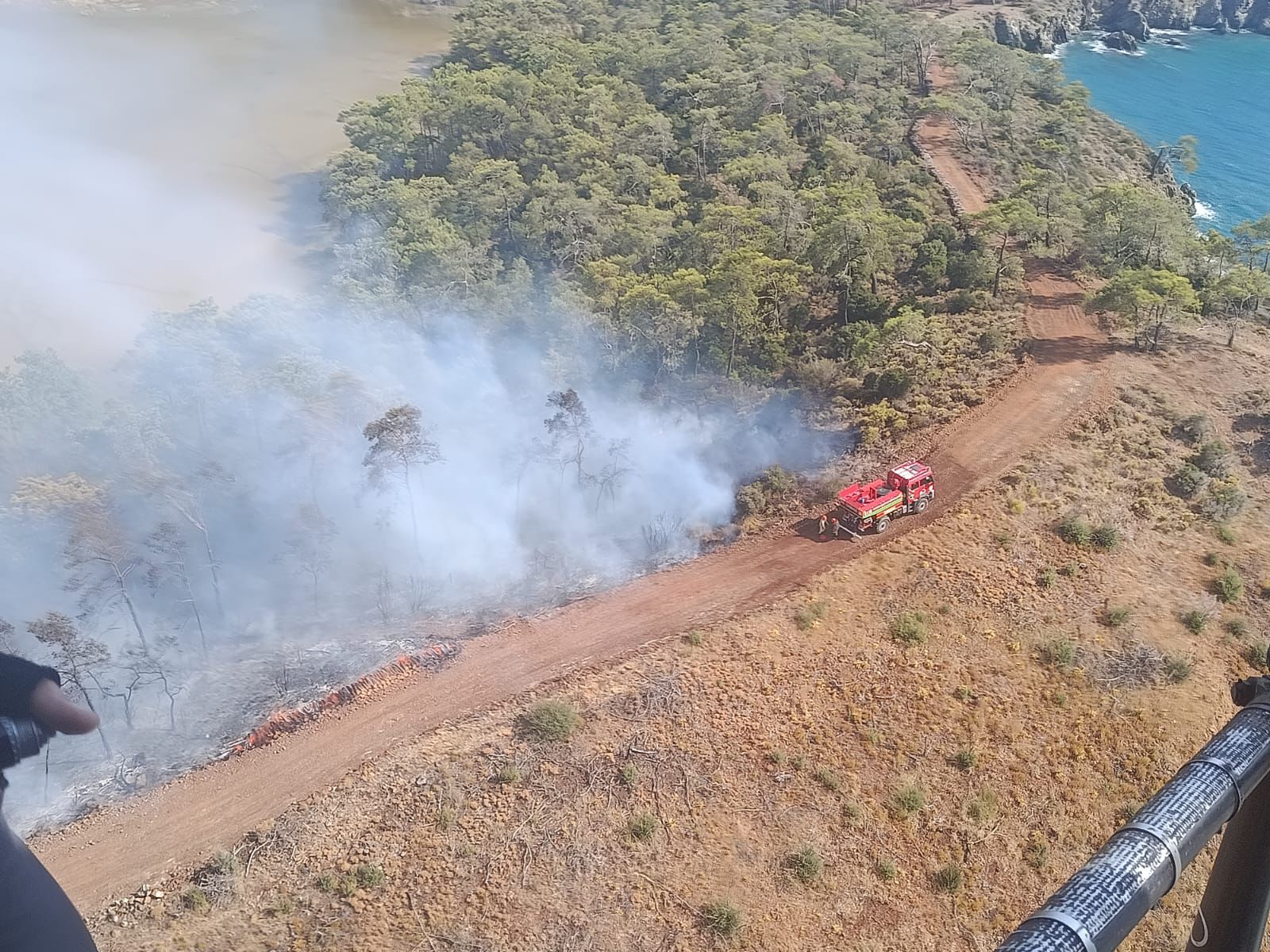Denizli Haber Fethiyede Orman Yangini Cikti