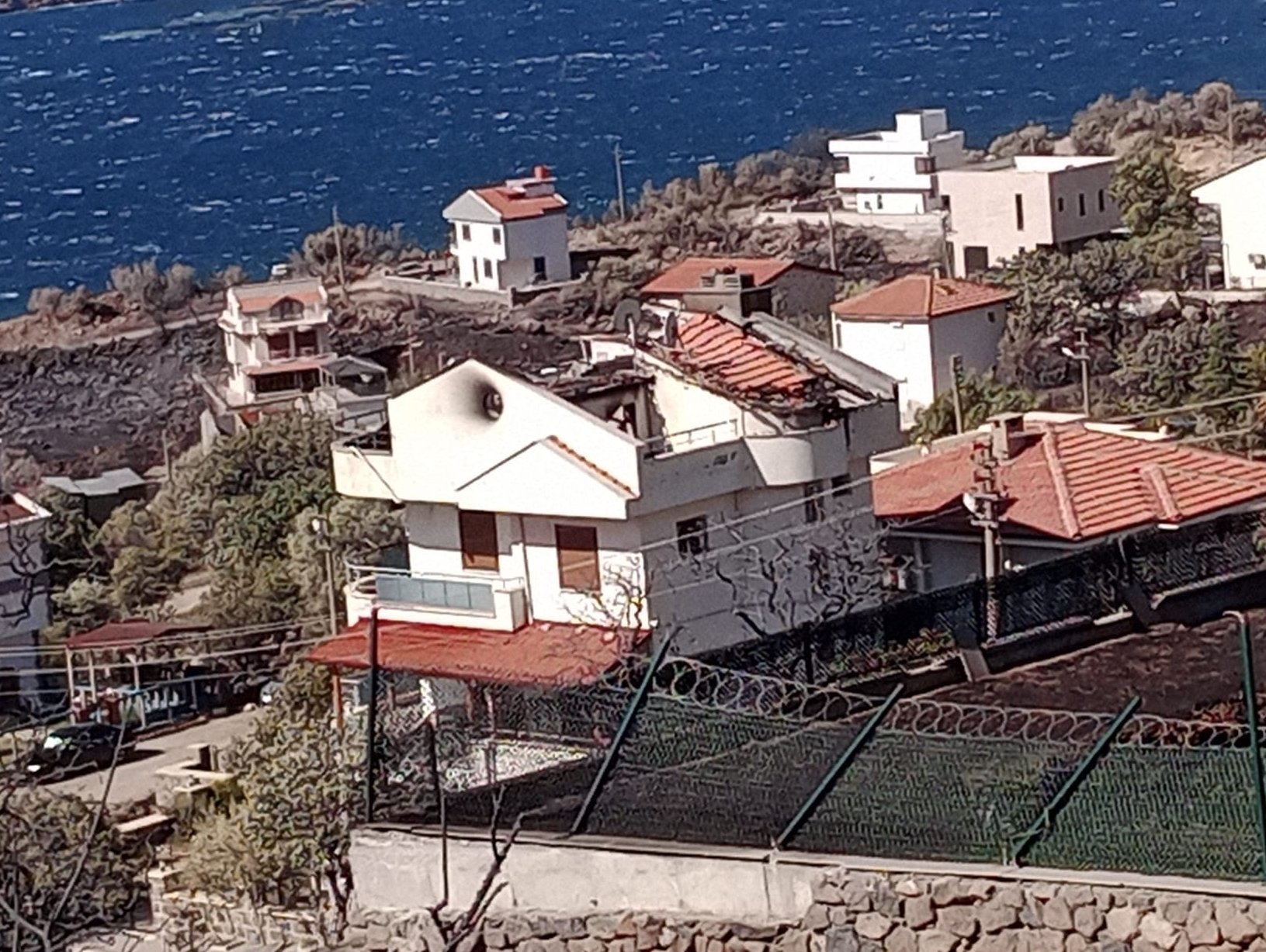 Denizli Haber Izmir Dikilide Sitede Cikarak Makilik Alana Sicrayan Yangina Mudahale Ediliyor (2)