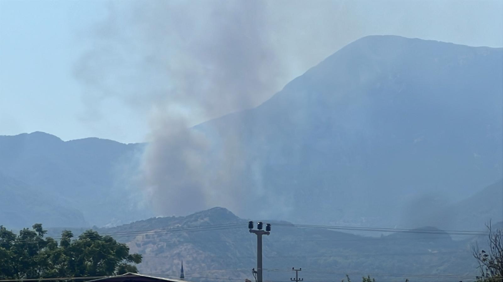 Denizli Haber Makilik Alanda Yangın (2)