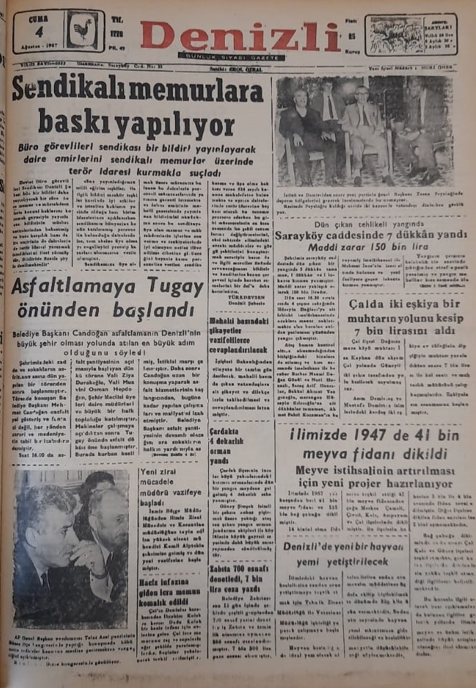 Denizli Haber Tarihte Bugün 4 Ağustos 1967 (2)