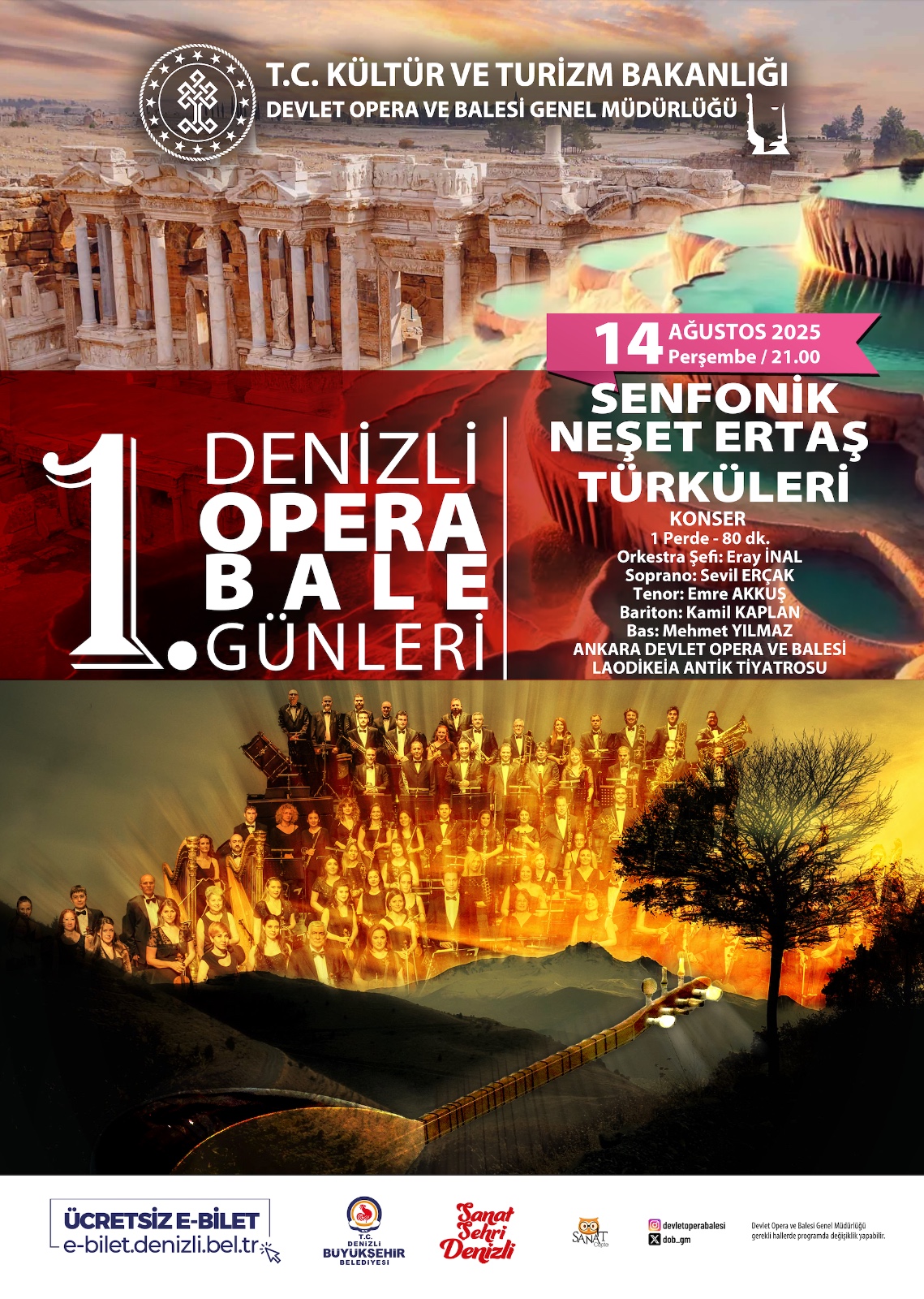 Neşet Ertaş Türküleri Laodikya’da Senfonik Ezgilerle Buluşacak