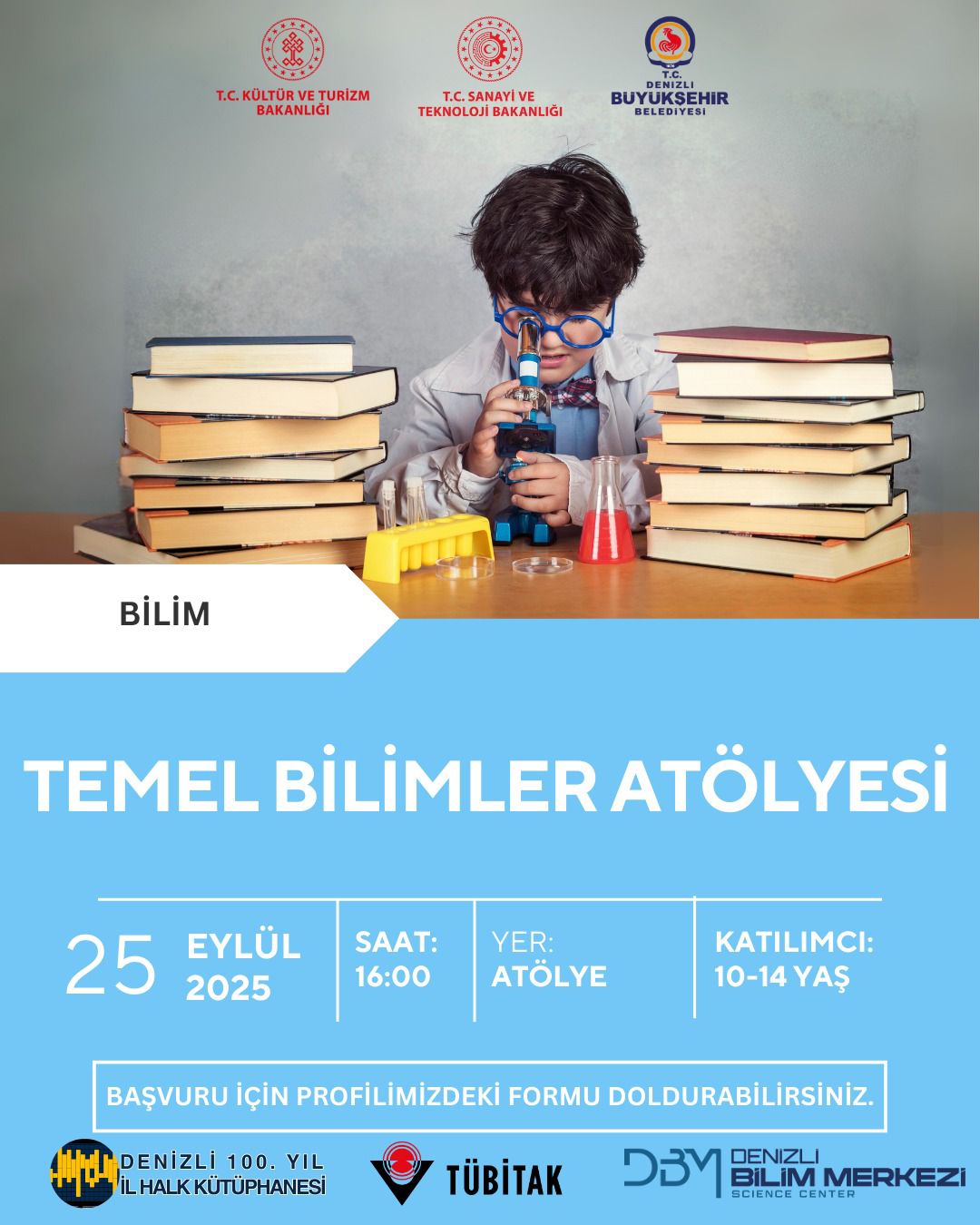 Denizli Bilim Merkezi Ve 100. Yıl İl Halk Kütüphanesi’nden Ortak Etkinlik
