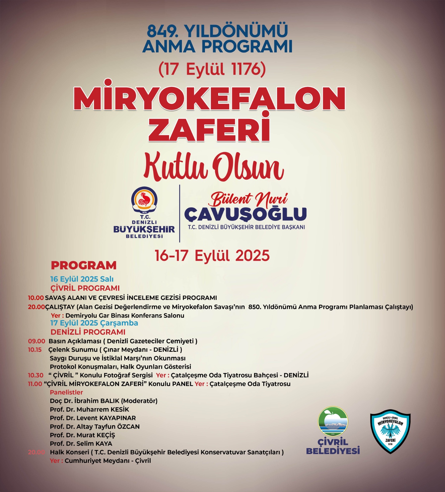 Miryokefalon Zaferinin 849. Yıl Dönümü Denizli’de Anılacak (2)